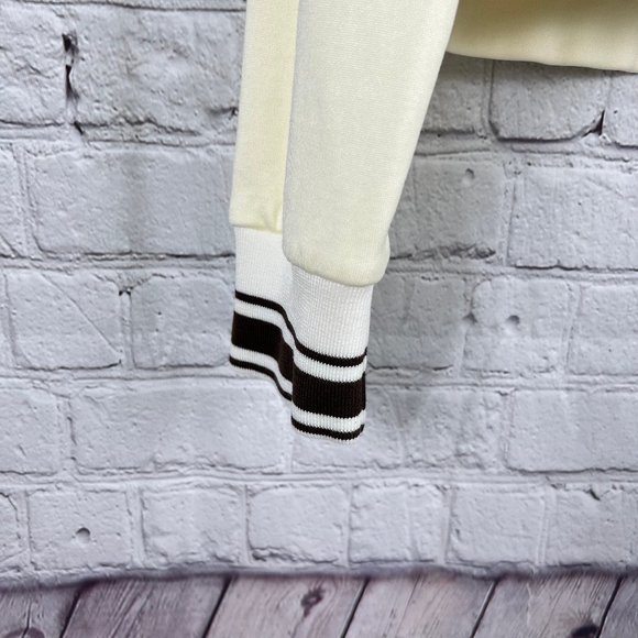 Ralph Lauren Golf Ivory & Brown Stretch Cotton Full Zip Jacket Size XL - Picture 6 of 8